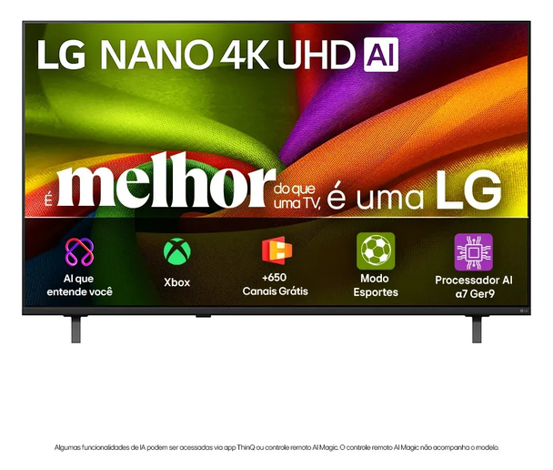 Smart TV 4K 50 LG NANO UHD AI NU850