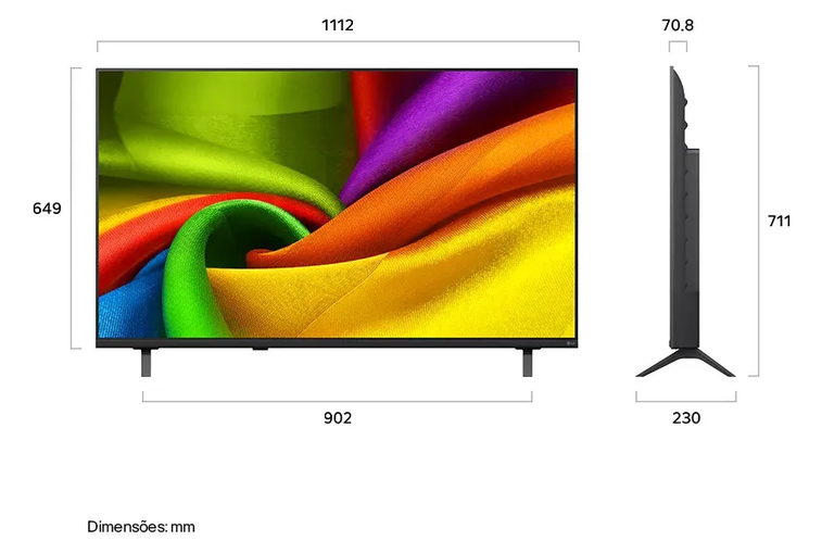 Smart TV 4K 50 LG NANO UHD AI NU850