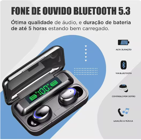 Fone de Ouvido Bluetooth TWS M10